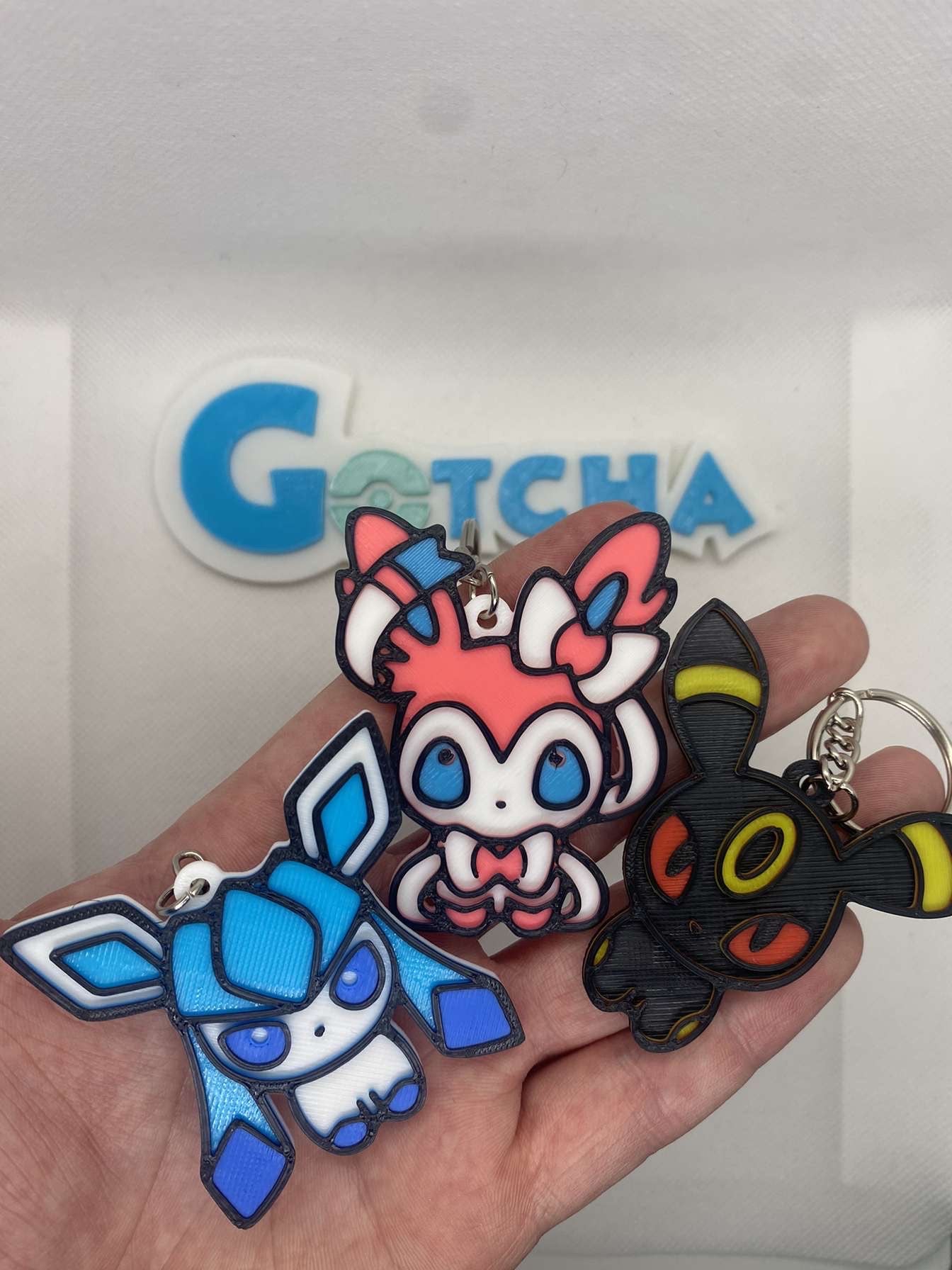 Eeveelutions 3D Printed Keychains