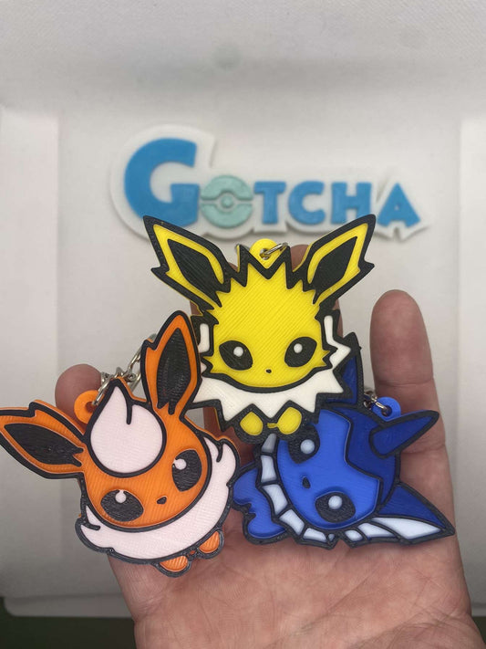 pokemon eeveelutions keychains